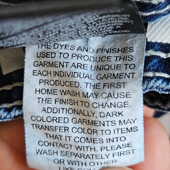 ALAB Blue Denim Shorts Men's 32 Baggy Embroidered Y2K Skater Rave Streetwear - Picture 12 of 12